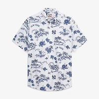Men's Reyn Spooner  White New York Yankees Cooperstown Kekai Performance Button-Down Tri-Blend Shirt