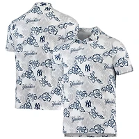 Men's Reyn Spooner White New York Yankees Performance Polo