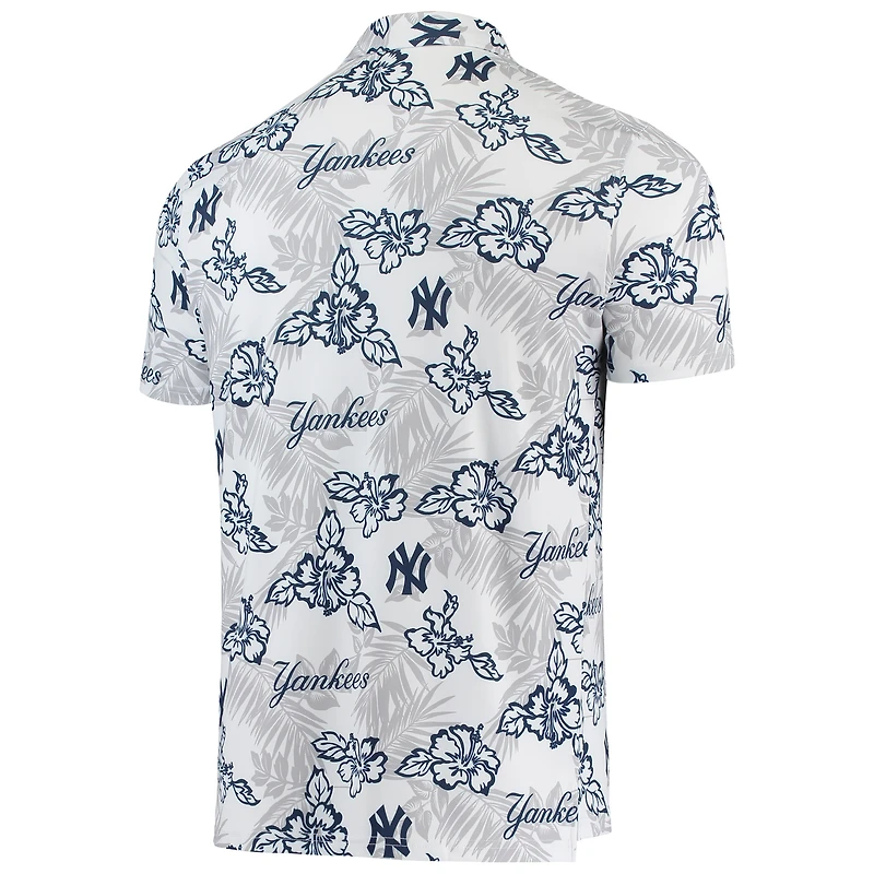 Men's Reyn Spooner White New York Yankees Performance Polo