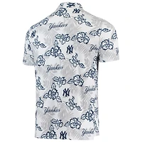 Men's Reyn Spooner White New York Yankees Performance Polo