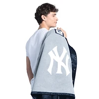 Men's Starter  Navy New York Yankees Cooperstown Collection Point Man Full-Snap Coaches Jacket