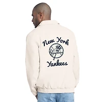 Men's Starter  White New York Yankees Franchise Lightweight Full-Zip Jacket