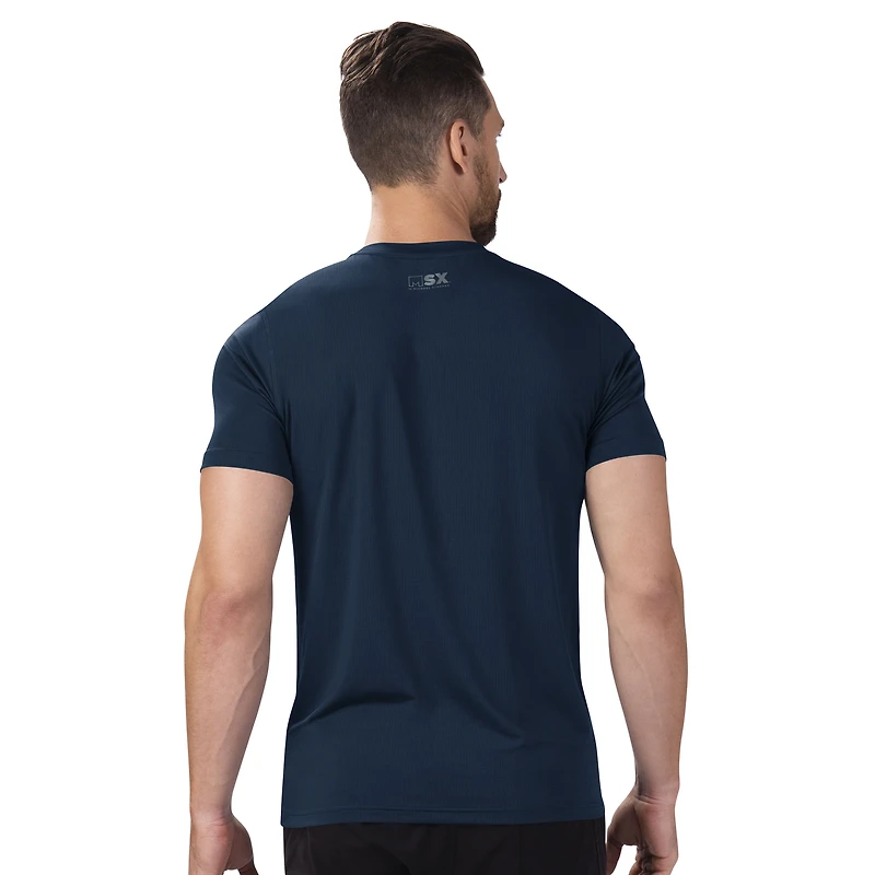 Men's Starter x MSX by Michael Strahan Navy New York Yankees Performance Team Graphic T-Shirt