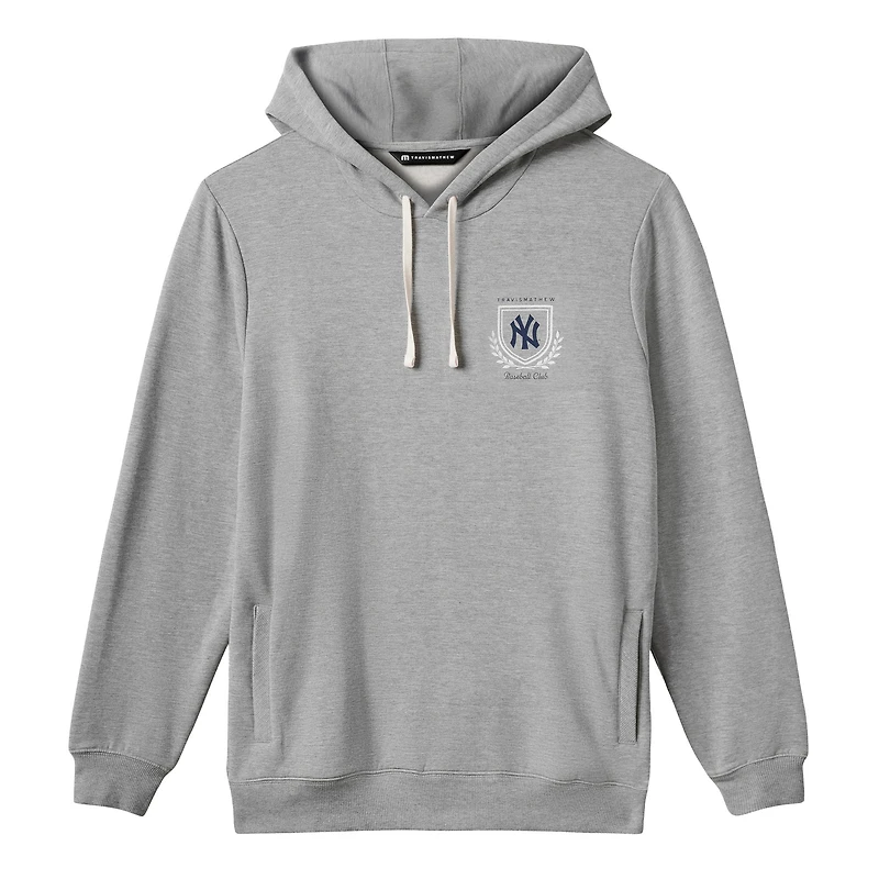 Men's TravisMathew  Gray New York Yankees Fleece Stadium Hoodie