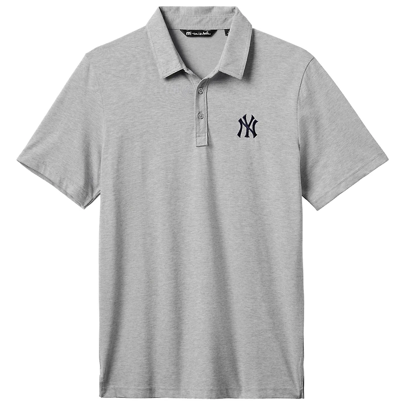 Polo TravisMathew gris New York Yankees The Zinna pour hommes