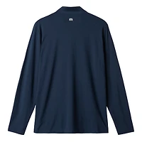 Men's TravisMathew  Heather Navy New York Yankees Bullpen Quarter-Zip Pullover