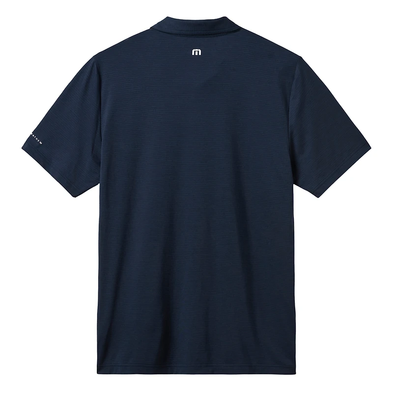 Polo homme TravisMathew Heather Navy New York Yankees Game Day en mélange de trois matières