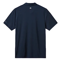 Polo homme TravisMathew Heather Navy New York Yankees Game Day en mélange de trois matières