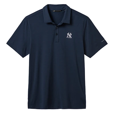 Men's TravisMathew  Heather Navy New York Yankees Game Day Tri-Blend Polo