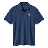 Men's TravisMathew Navy New York Yankees Playoff Pitch Tri-Blend Polo