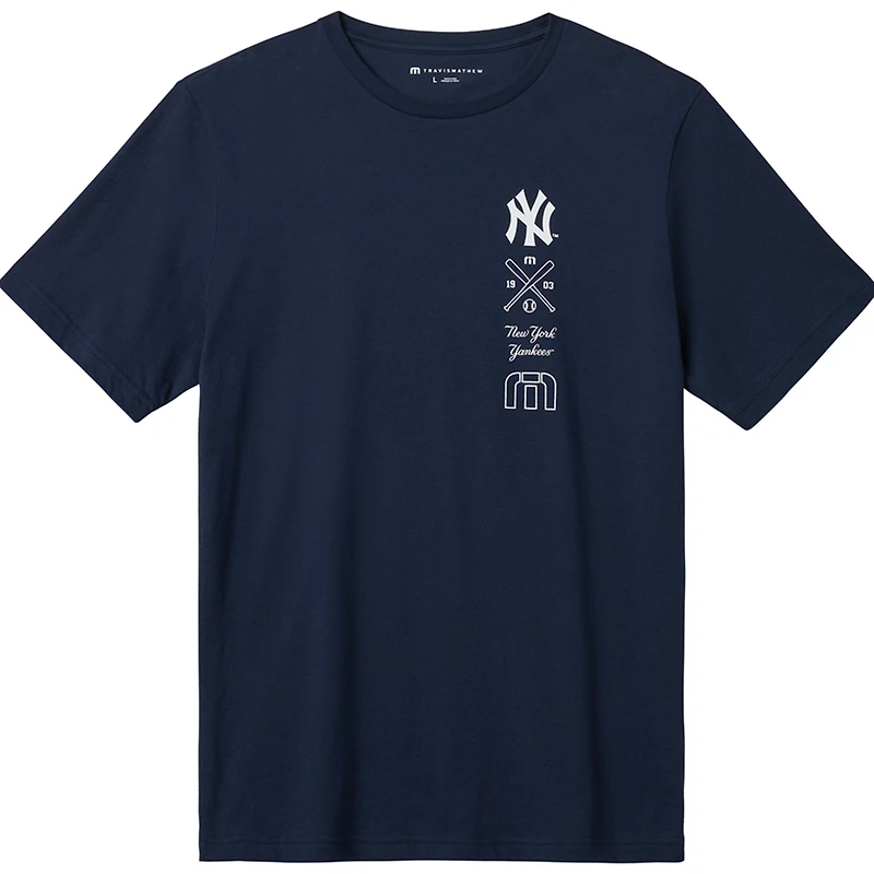 T-shirt bleu marine TravisMathew New York Yankees Sunset Slam pour hommes