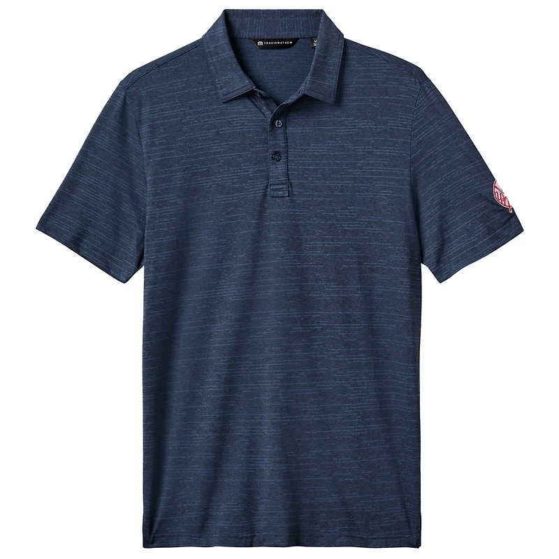 Polo TravisMathew bleu marine New York Yankees The Heater pour hommes