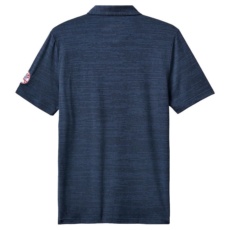 Polo TravisMathew bleu marine New York Yankees The Heater pour hommes