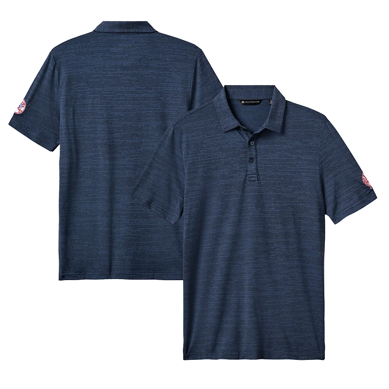 Polo TravisMathew bleu marine New York Yankees The Heater pour hommes
