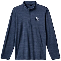 Haut pull à quart de zip TravisMathew Navy New York Yankees The Heater pour hommes