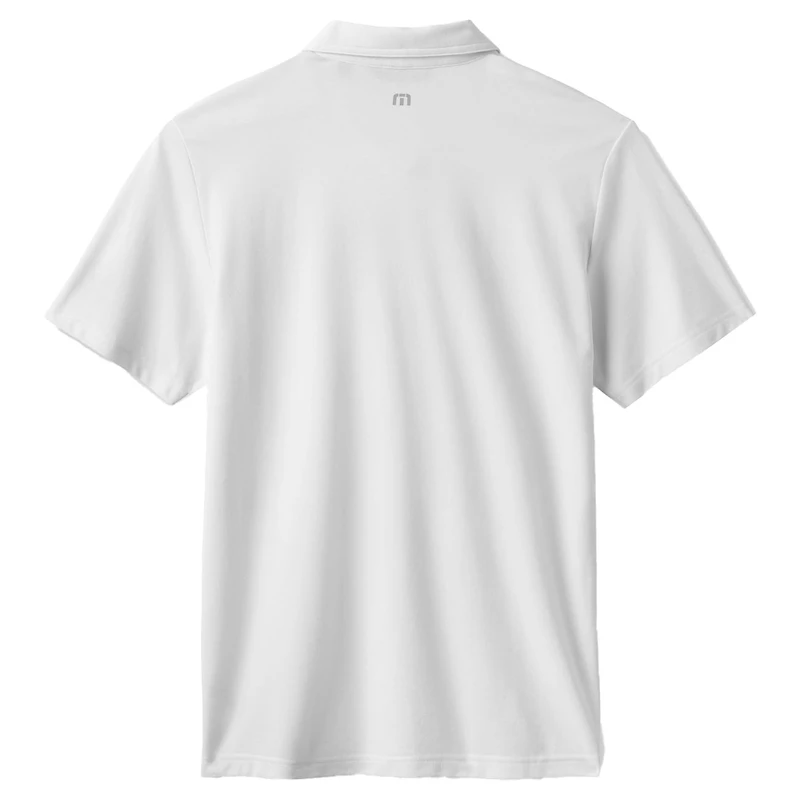 Men's TravisMathew White New York Yankees Top Recruit Tri-Blend Polo