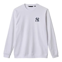 Men's TravisMathew  White New York Yankees Walk Off Wonder Tri-Blend Long Sleeve T-Shirt