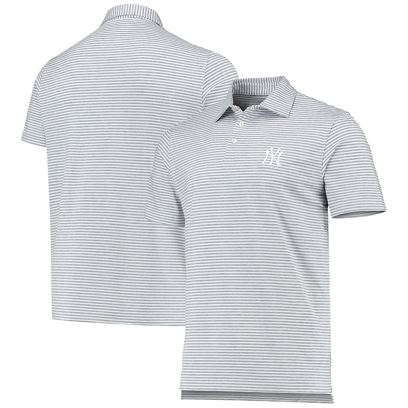 Polo Vineyard Vines gris New York Yankees Heathered Winstead Sankaty pour homme
