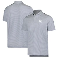 Polo à rayures Vineyard Vines pour hommes des Yankees de New York Bradley bleu marine
