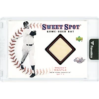 Carte Mickey Mantle New York Yankees 2001 Upper Deck Sweet Spot Game-Used Batt Relic #B-MM