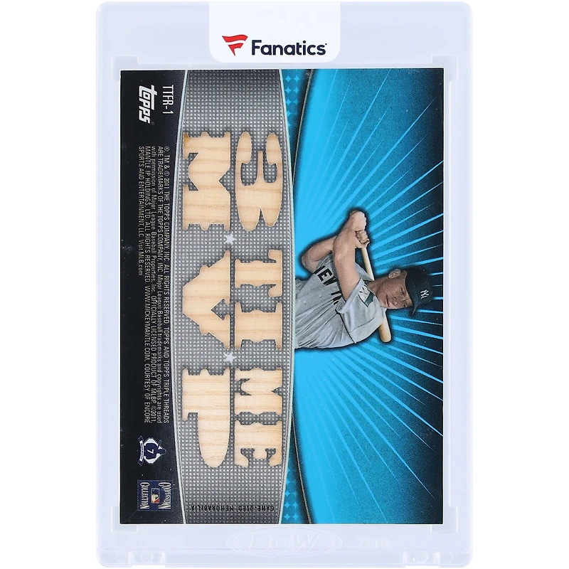 Mickey Mantle New York Yankees 2011 Topps Triple Threads Multi Game-Used Relics #TTFR-1 #1/3 Card