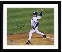 Photo dédicacée de Mike Mussina, lanceur des Yankees de New York, format 40,6 x 50,8 cm (16 x 20 pouces), lors des Séries mondiales de 2001, avec inscription « HOF 19 ».