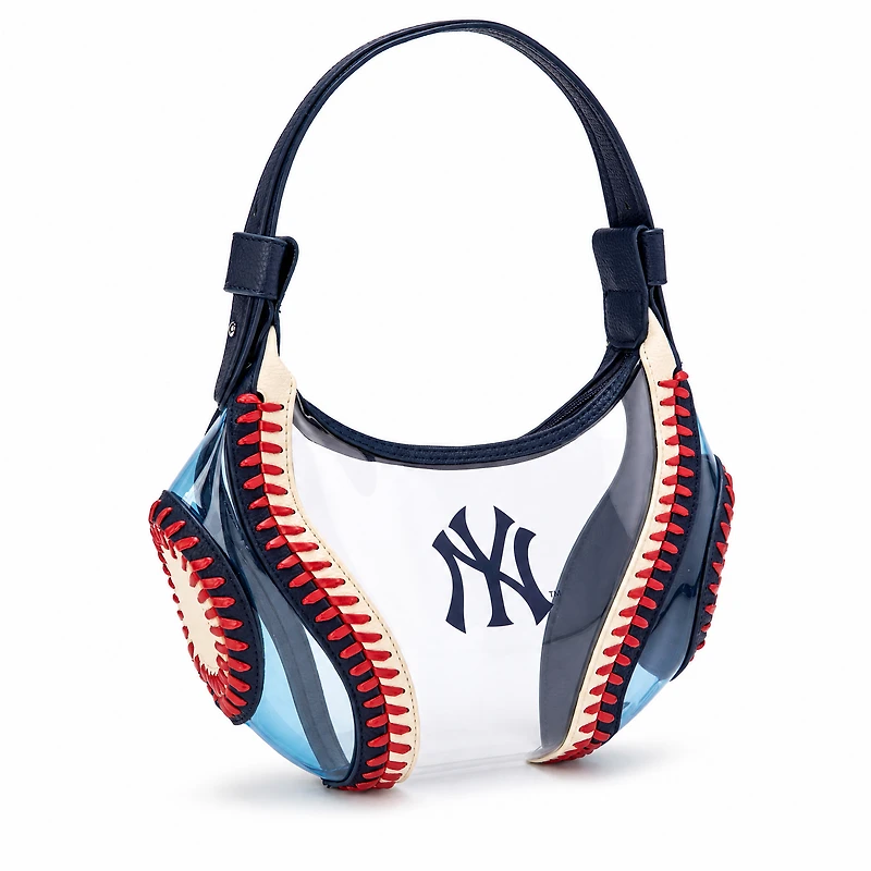 Montana West New York Yankees Clear Slouchy Shoulder Bag