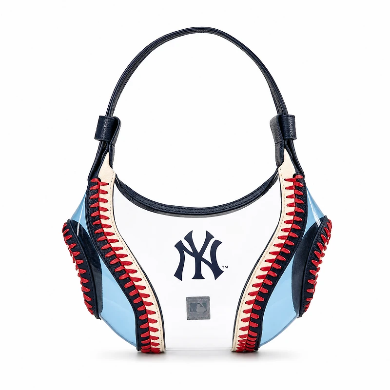 Montana West New York Yankees Clear Slouchy Shoulder Bag