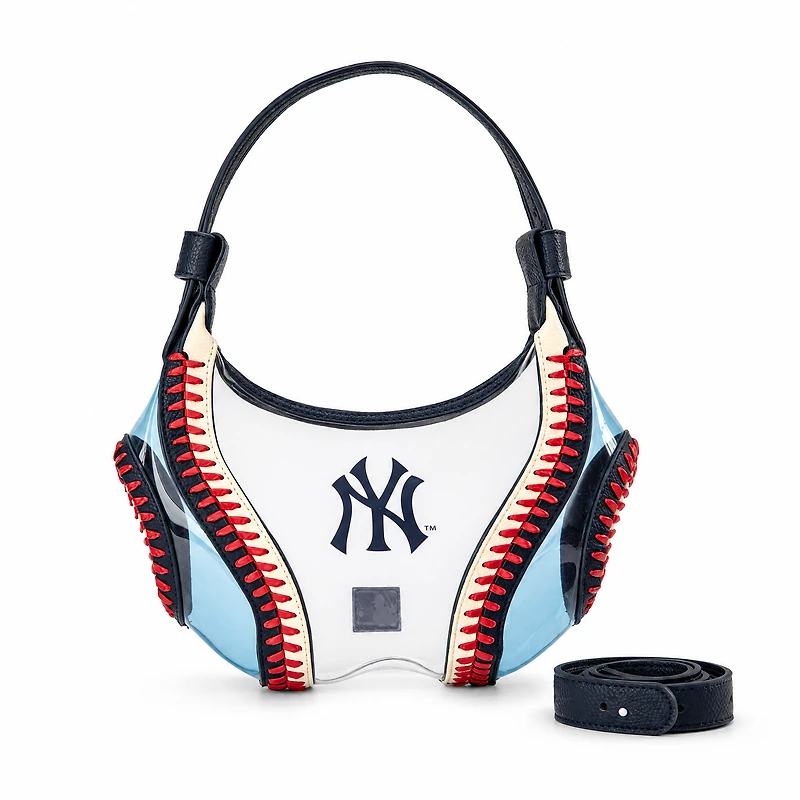 Montana West New York Yankees Clear Slouchy Shoulder Bag