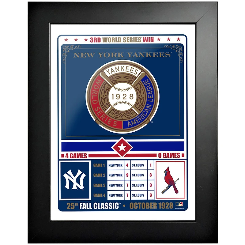 New York Yankees - 12'' x 16'' 1928 Fall Classic Framed Photo