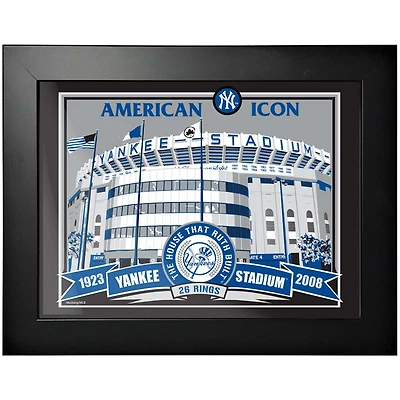 Yankees de New York - 12'' x 16'' Icon Wins Collection Photo encadrée