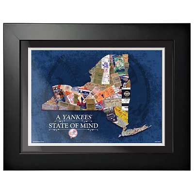 New York Yankees - 12'' x 16'' State of Mind Framed Artwork
