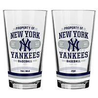 New York Yankees 2-Piece Mixing Glass Set
