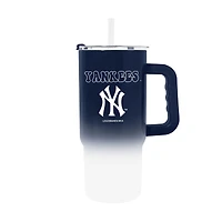 Verre à vin en acier inoxydable ombré de 24 oz des Yankees de New York