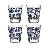 Ensemble de 4 verres à shot de 6 cl (2 oz) des Yankees de New York
