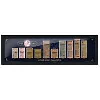 Yankees de New York - Billets pour la petite enfance de 6'' x 22'' pour l'histoire Wall Art