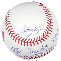 Balle de baseball autographiée des Yankees de New York avec 5 signatures et inscription « Record des Yankees : 9 coups de circuit le 29/03/2025 » - Édition limitée à 25 exemplaires