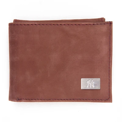New York Yankees Leather Bifold Wallet