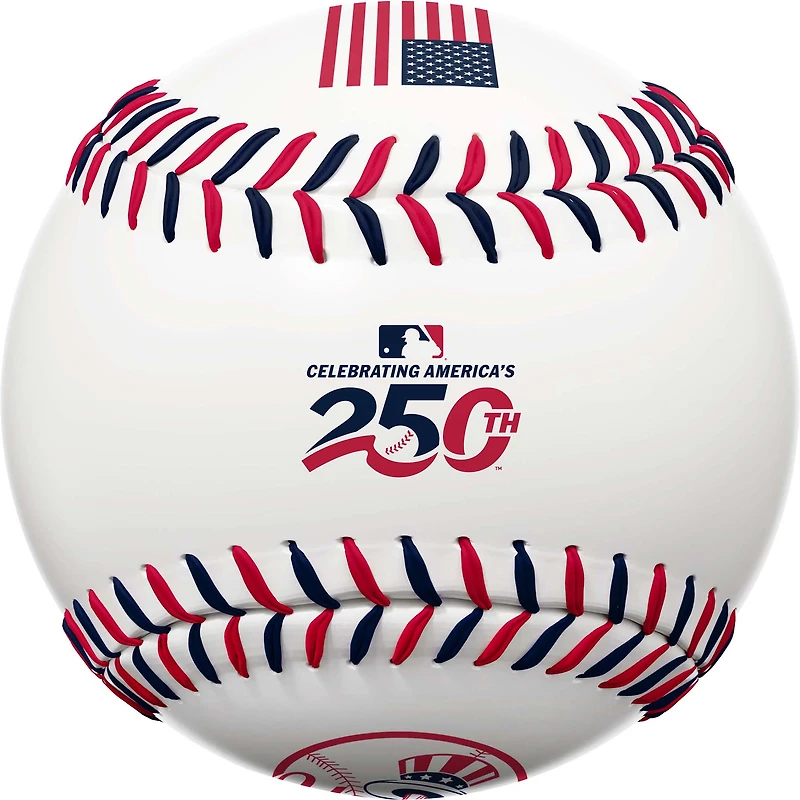 New York Yankees Rawlings Celebrating America's 250th Dual-Stitch Baseball