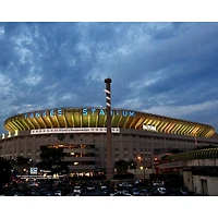 Photo non signée des Yankees de New York, vue générale l'extérieur du vieux Yankee Stadium