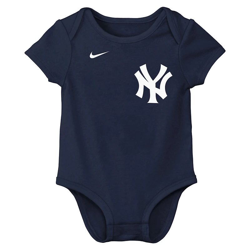 Newborn & Infant Nike Aaron Judge Navy New York Yankees Name Number Bodysuit