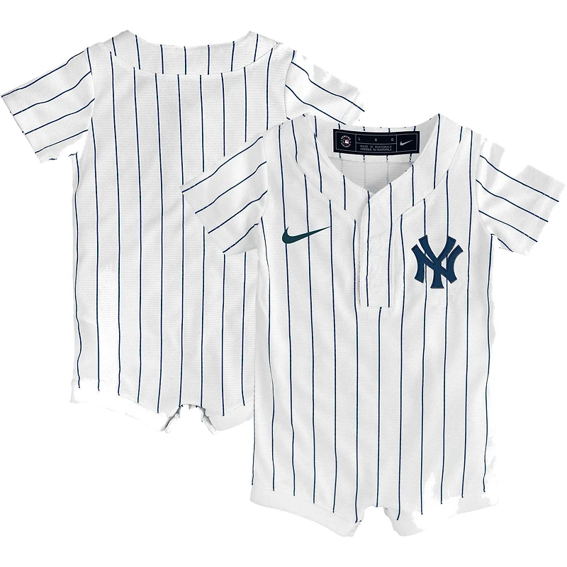 Newborn & Infant Nike White New York Yankees Official Jersey - Romper
