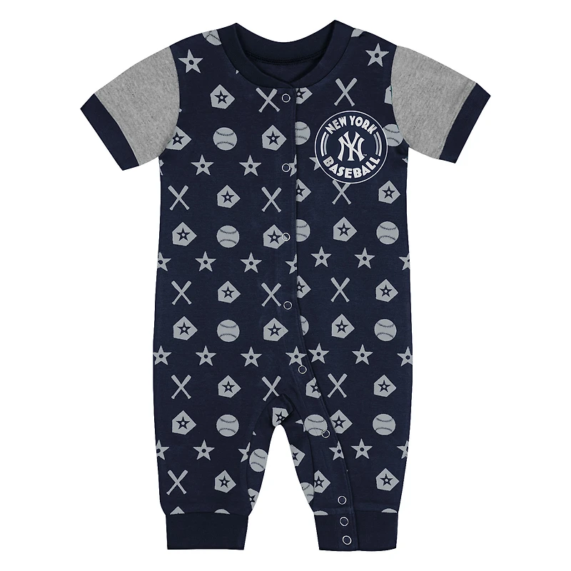Salopette Hard 90 bleu marine pour nouveau-né des Yankees de New York