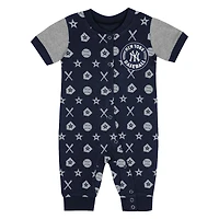 Salopette Hard 90 bleu marine pour nouveau-né des Yankees de New York