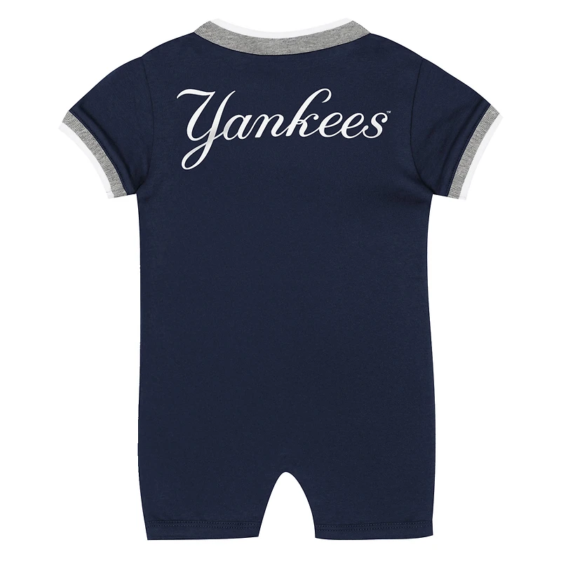 Combinaison à pinces bleu marine pour nouveau-né Outerstuff New York Yankees