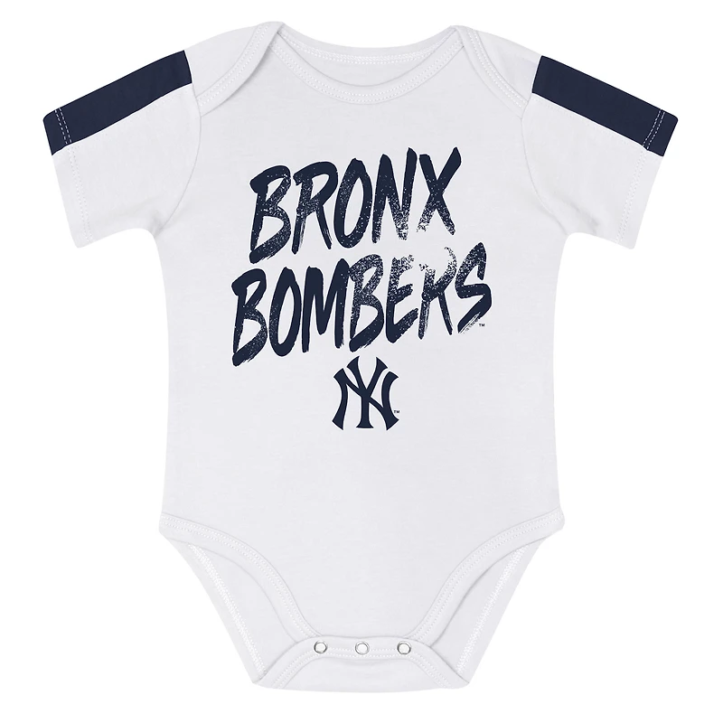 Ensemble 3 pièces pour nouveau-né Outerstuff New York Yankees Double Down Body et pantalon