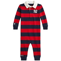 Combinaison Polo Ralph Lauren bleu marine/rouge Yankees pour nouveau-né