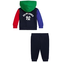 Ensemble polaire bleu marine des Yankees Polo Ralph Lauren pour nouveau-né