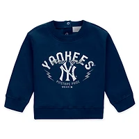 Ensemble nouveau-né WEAR by Erin Andrews bleu marine avec col ras du cou et pantalon en polaire des Yankees de New York