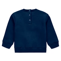 Ensemble nouveau-né WEAR by Erin Andrews bleu marine avec col ras du cou et pantalon en polaire des Yankees de New York
